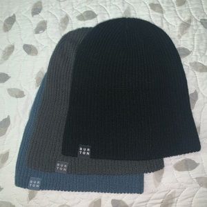 Set of 3 Burton Hats